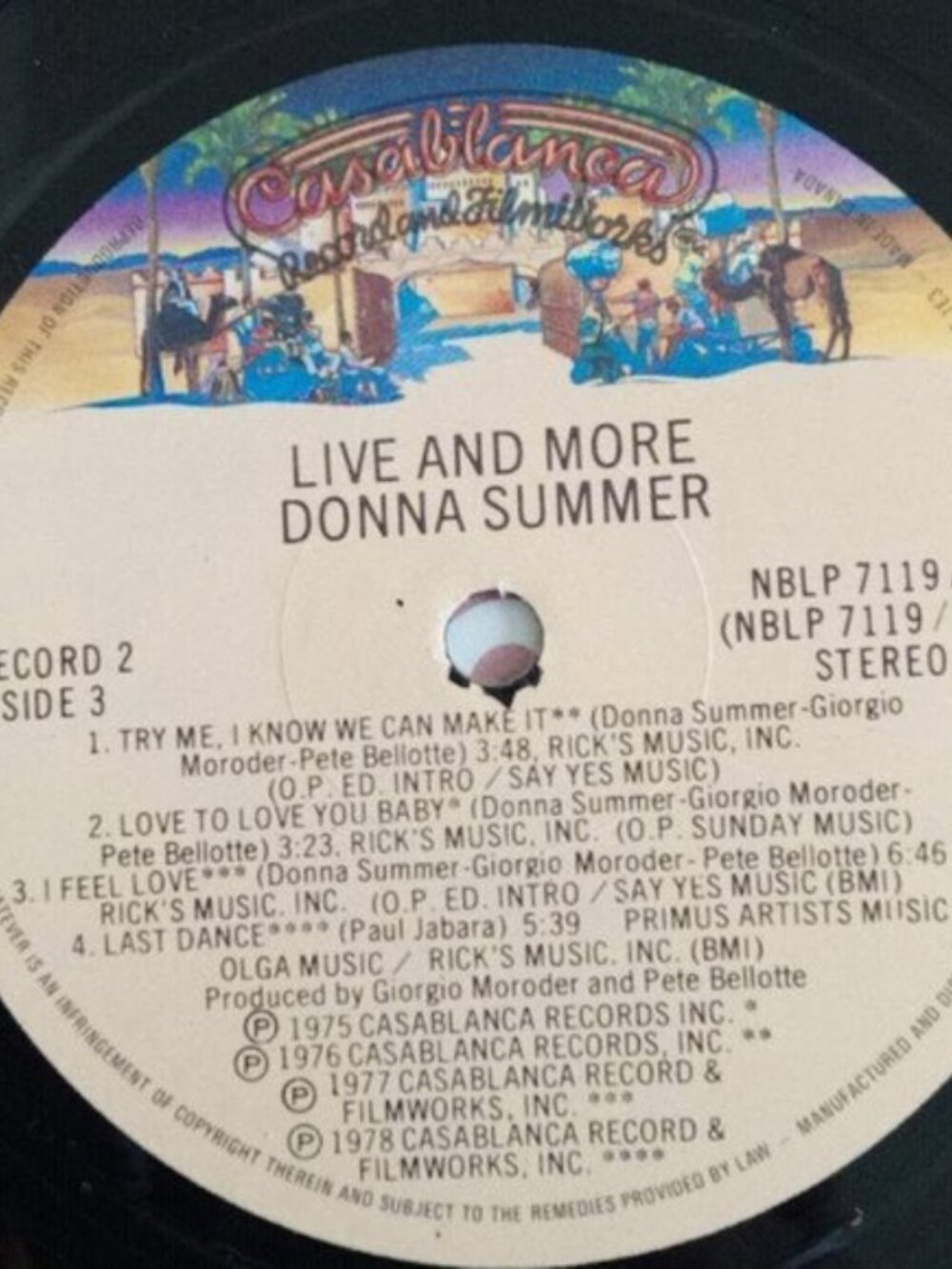 Live & More Donna Summer Double Length Vinyl Record Album Set Casablanca Records - Picture 6 of 12